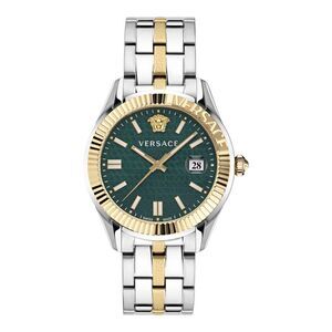 Versace Greca Time Bracelet Watch Two Tone Mens
